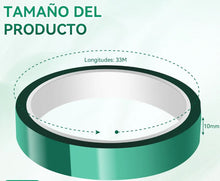 Cargar imagen en el visor de la galería, Cinta Termica Verde Pza 10mm