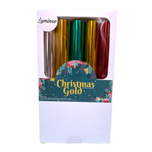 Cargar imagen en el visor de la galería, Paquete 5 rollos de Foil Luminos Christmas Gold