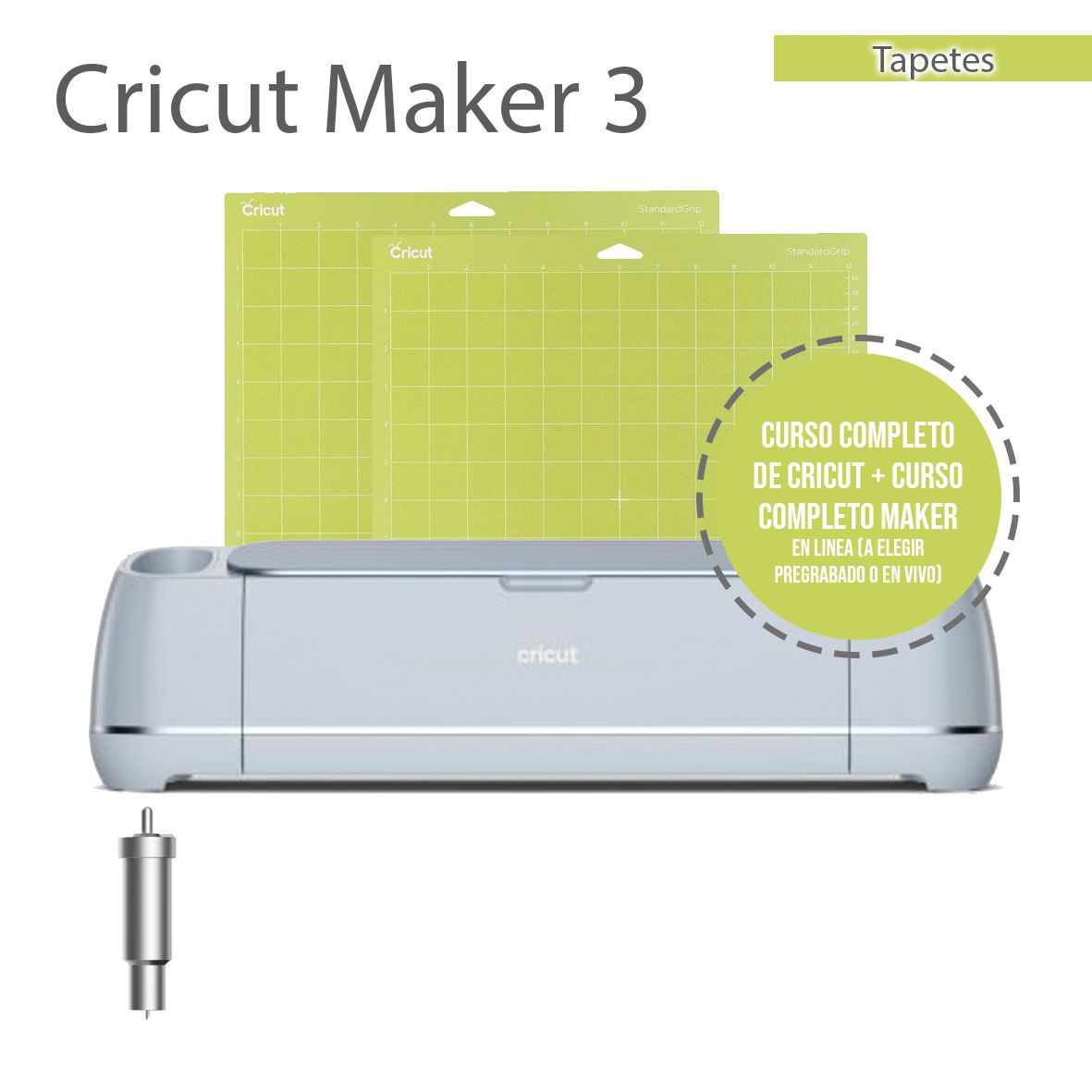 Plotter de Corte Cricut Maker 3 + Tapetes + Curso Completo PAQUETE EN – 3d4  Designers