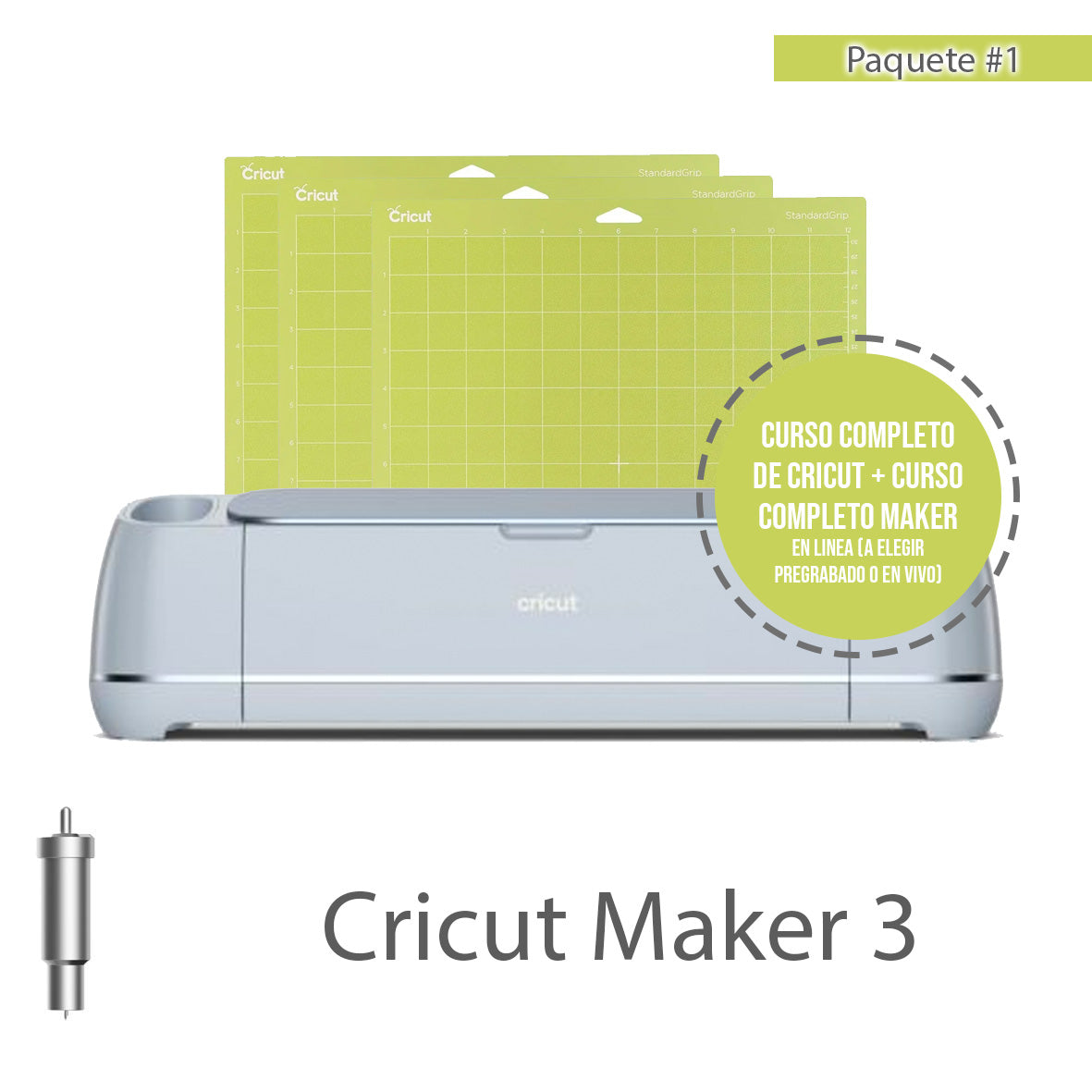 Plotter de Corte Cricut Maker 3 + Tapetes + Curso Completo PAQUETE / 8 –  3d4 Designers