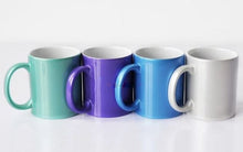 Cargar imagen en el visor de la galería, Taza de color con acabado glitter para sublimación y transferencia