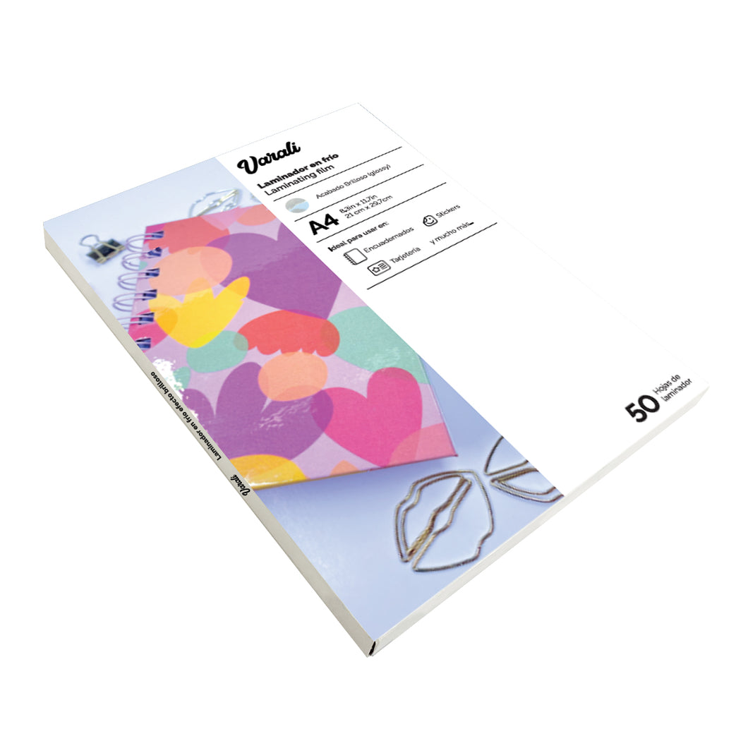 HOJAS LAMINADOR EN FRIO A4 BRILLOSO 50 hojas