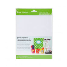 Cargar imagen en el visor de la galería, 12 HOJAS DE PAPEL ADHESIVO IMPRIMIBLE CRICUT 8.5 X 12 PULGADAS