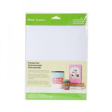 Cargar imagen en el visor de la galería, 10 HOJAS DE VINIL IMPRIMIBLE CRICUT DE 8.5 X 11 PULGADAS