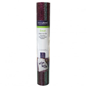 3 HOJAS DE VINIL IRON-ON GLITTER GLAM SQUAD CRICUT