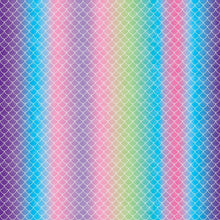 Cargar imagen en el visor de la galería, 4 Hojas de tinta infusible con patrones 12´´ x 12´´ Mermaid Rainbow | 2006768