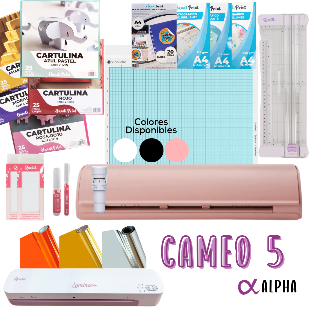 Paquete Papeleria Quelli Cameo 5 Aplha 302