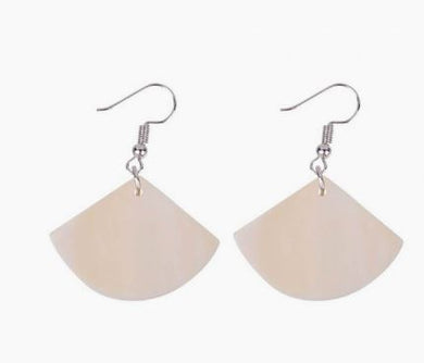 ARETES EN FORMA DE ABANICO 3.5 X 2CM SUBLIMARTS