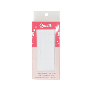 CUADROS ADHESIVOS DE FOAM BLANCOS 3MM QUELLI 272 PZS