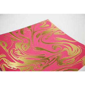 Cartulina Bazzill Holográfica Rosa Oro 12x12 Pulg | 300571