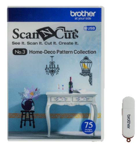Colección de patrones decorativos para el hogar ScanNCut CAUSB3