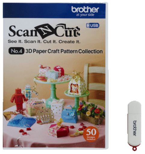 Colección de patrones de papel en 3D ScanNCut CAUSB4