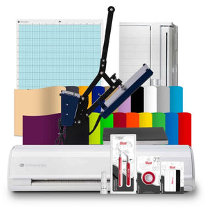 Combo Silhouette Cameo 5 con Prensa Térmica, Vinil Textil y Herramientas