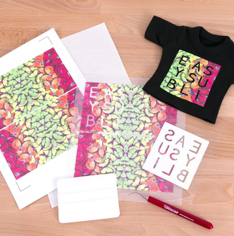 HOJA DE VINIL TEXTIL IMPRIMIBLE SUBLIMABLE DTV SISER EASYSUBLI 8.4″ x 11″