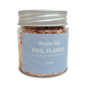 FOIL FLAKES HOJAS DE ALUMINIO COBRE 3GR MAGIC DOT
