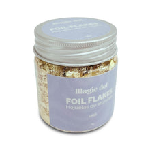 Cargar imagen en el visor de la galería, FOIL FLAKES HOJAS DE ALUMINIO ORO 3GR MAGIC DOT