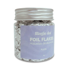 Cargar imagen en el visor de la galería, FOIL FLAKES HOJAS DE ALUMINIO PLATA 3GR MAGIC DOT