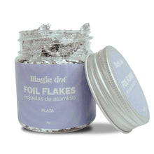 Cargar imagen en el visor de la galería, FOIL FLAKES HOJAS DE ALUMINIO PLATA 3GR MAGIC DOT