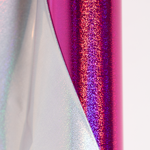 Cargar imagen en el visor de la galería, Foil para impresión láser glitter rosa 12.5" x 3 m - Luminos