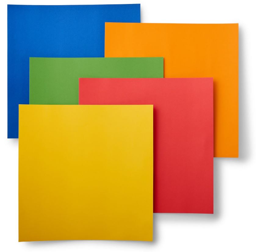 HOJAS DE CARTULINA ADHESIVA SMART LAZOS BRILLANTES 13X13 PULG 10 PIEZA ...