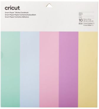 HOJAS DE CARTULINA ADHESIVA SMART PASTEL 13X13 PULG 10 PIEZAS | 2008321