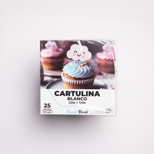 Cargar imagen en el visor de la galería, PAQUETE DE CARTULINAS 12X12&quot; PAQ. 25 PZA HANDI PRINT  220gr
