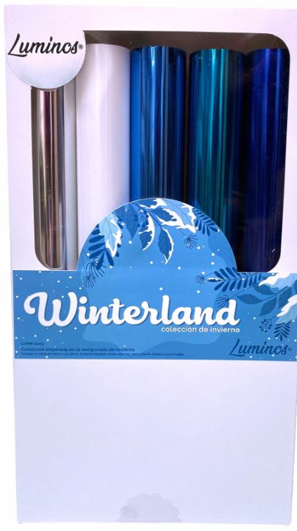 PAQUETE PAPEL FOIL LUMINOS WINTERLAND