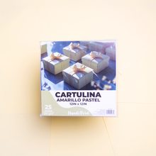 Cargar imagen en el visor de la galería, PAQUETE DE CARTULINAS 12X12&quot; PAQ. 25 PZA HANDI PRINT  220gr