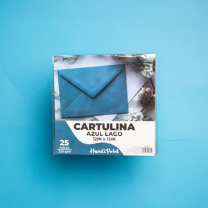 PAQUETE DE CARTULINAS 12X12" PAQ. 25 PZA HANDI PRINT  220gr