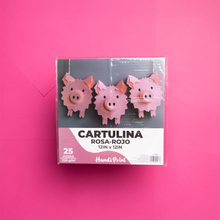 Cargar imagen en el visor de la galería, PAQUETE DE CARTULINAS 12X12&quot; PAQ. 25 PZA HANDI PRINT  220gr