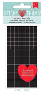 PESTAÑAS DE ESPUMA ADHESIVA NEGRAS 3MM | 340055