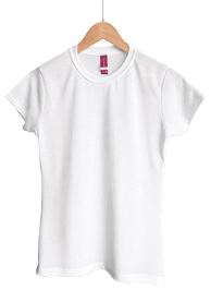 Playera Cuello Redondo Dama 100% Poliéster SUBLIMABLE Peso: 160 g/m2