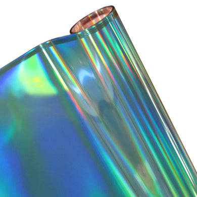 Papel Foil Holográfico Rainbow Azul