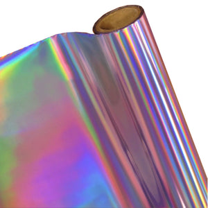 Papel Foil Holográfico Rainbow Violeta