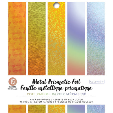 Papel Foil Prismáticos 6X6 pulg 15pzas | 74036-BL