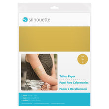 Cargar imagen en el visor de la galería, Papel para Tatuajes Oro Silhouette