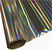 Cargar imagen en el visor de la galería, Papel Foil Holográficos Luminos Arco Iris Rosa Oro