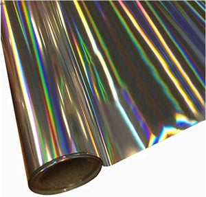 Papel Foil Holográficos Luminos Arco Iris Rosa Oro