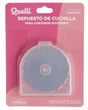 Cargar imagen en el visor de la galería, Repuestos para cortador rotatorio punteado 3 pzas - Quelli