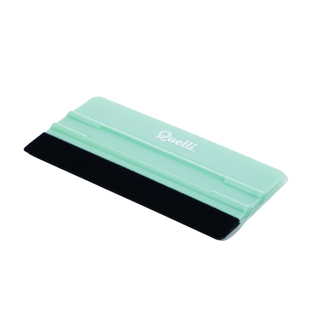 ESPATULA RASADOR SQUEEGEE AFELPADO MENTA 15X7.5CM QUELLI