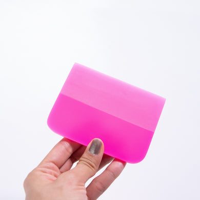 ESPATULA RASADOR SQUEEGEE ROSA 10X7.5CM QUELLI