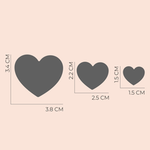 Cargar imagen en el visor de la galería, Set perforadoras corazones 3 pzas - Quelli