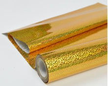 Cargar imagen en el visor de la galería, Papel Foil Holográficos Luminos Arco Iris Rosa Oro