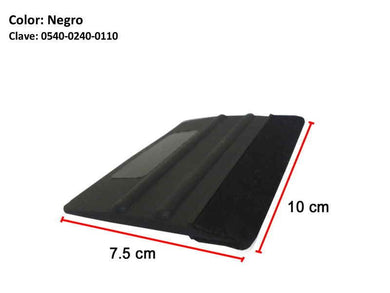 ESPATULA RASADOR SQUEEGEE NEGRO CON FIELTRO 100%