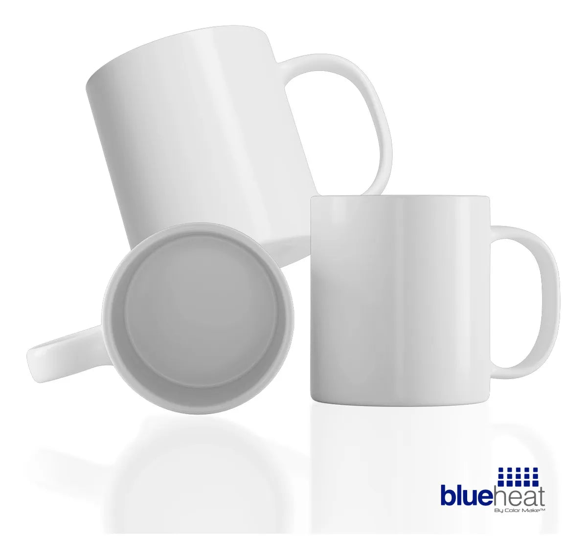 Taza Blanca 11 oz. Sublimar AA 36 pzs. Blue Heat