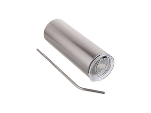 TERMO SKINNY DE ACERO INOXIDABLE CON POPOTE 20OZ SUBLIMARTS