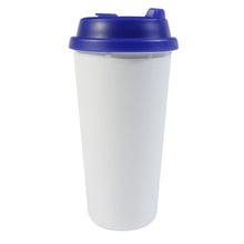 Cargar imagen en el visor de la galería, Vaso de plástico de doble pared con tapa flip lock para sublimación