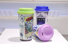 Cargar imagen en el visor de la galería, Vaso plástico de doble pared con tapa para sublimación