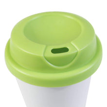 Cargar imagen en el visor de la galería, Vaso plástico de doble pared con tapa para sublimación