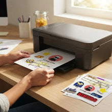 Cargar imagen en el visor de la galería, Vinil Adhesivo Inkjet Blanco A4 Color Make 20 hojas (Resistente a gotas de agua)